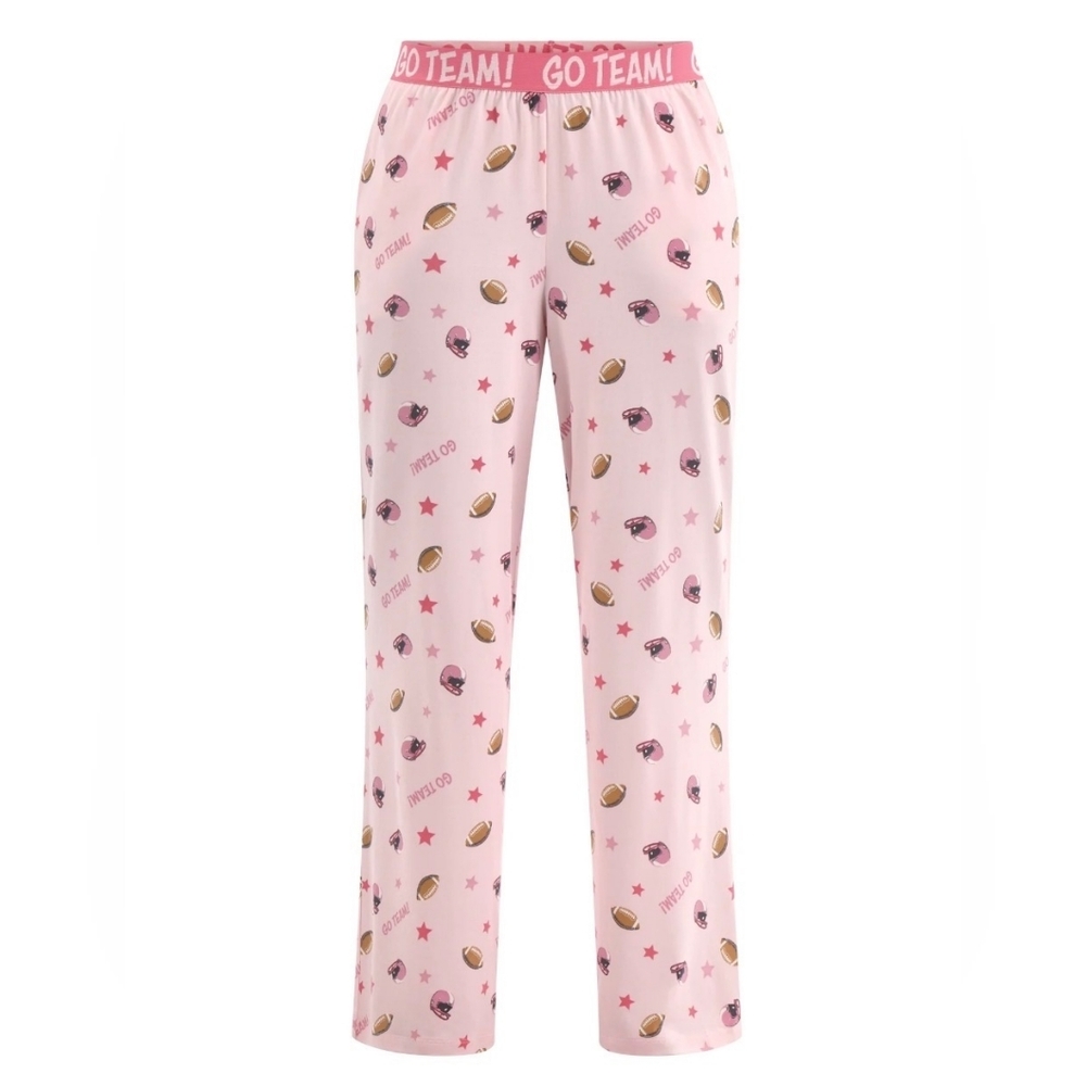 Ladies Pink Football Pajamas